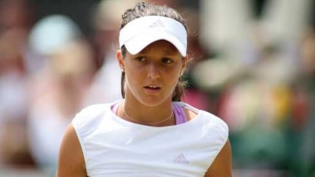 Laura Robson put up a brave fight on her WTA Tour debut but had to settle for second best against Iveta Benesova.