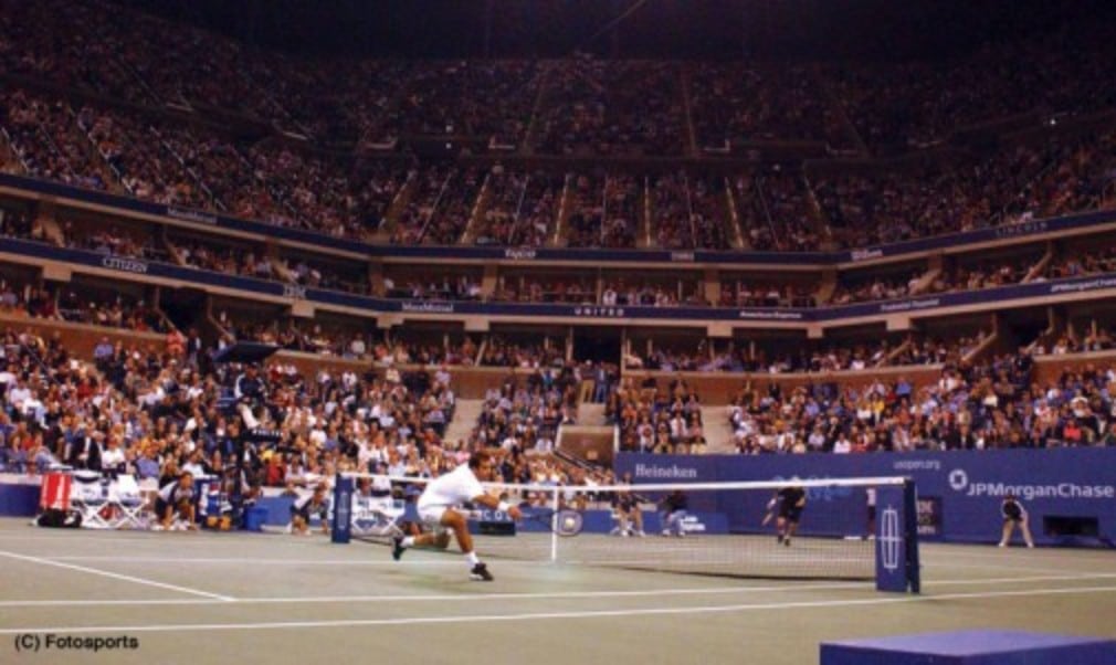 Andre Agassi and Pete Sampras meet in London tonight as part of World Tennis Day. We relive one of their most memorable encounters