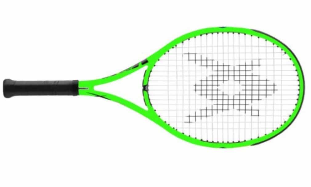 The Volkl Organix 7 is not just striking in colour but was also voted the best for power by tennishead 2014 intermediate racket review testers