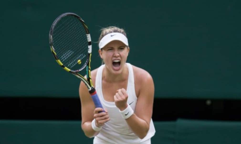 Eugenie Bouchard will make her top ten debut on Monday after reaching her third Grand Slam semi-final of the season with victory over Angelique Kerber at Wimbledon