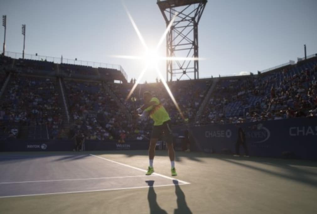 Big serving Milos Raonic defeated Taro Daniel 6-3 6-2 7-6(1)