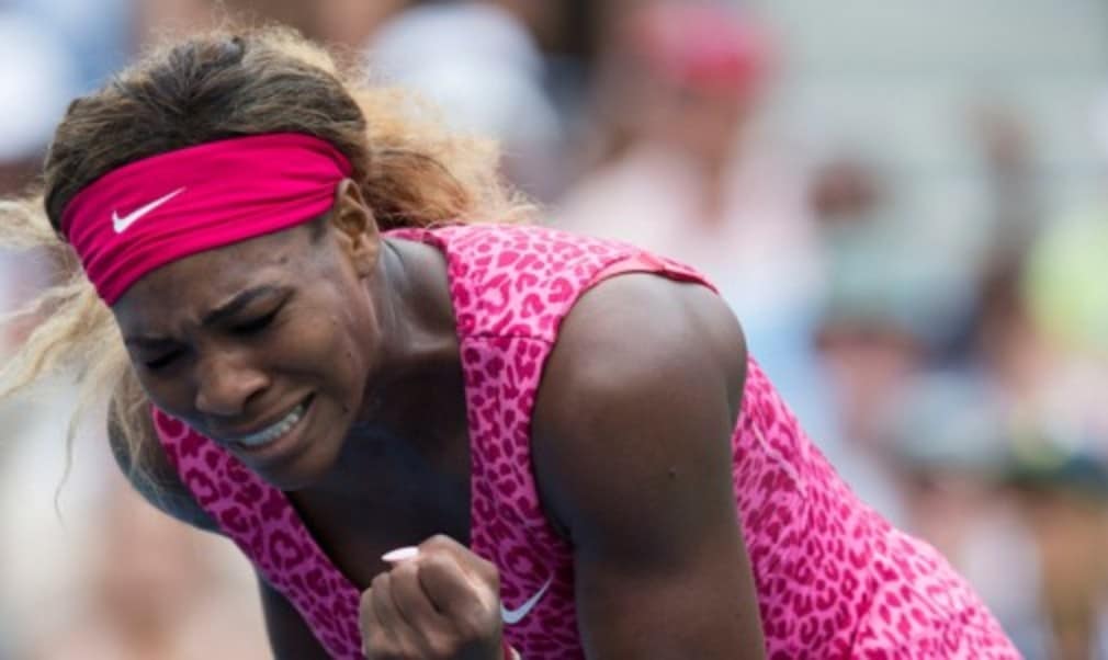 It was a backhand error from her opponent that sealed victory for Serena Williams