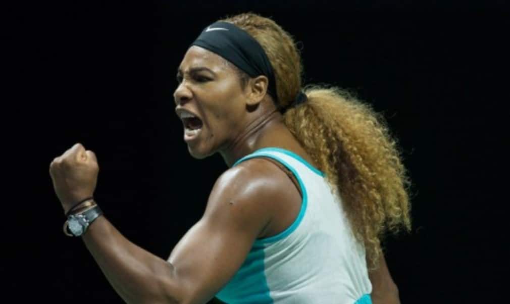 Serena Williams beat Simona Halep to win her fifth title at the WTA Finals in Singapore