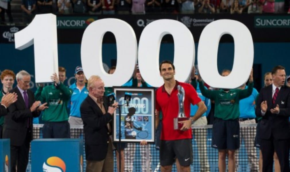 Roger Federer became only the third man to win 1000 professional matches as he won the Brisbane International for the first time. The Swiss defeated Milos Raonic 6-4 6-7(2) 6-4 in the final to claim the 83rd title of his career