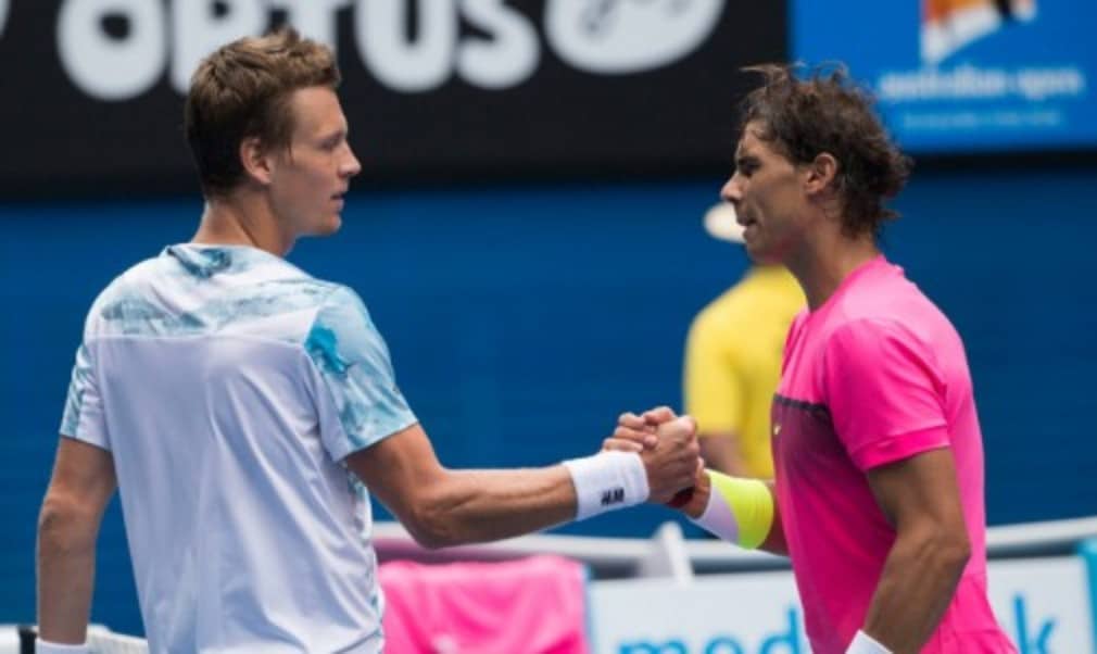 Tomas Berdych snapped a 17-match losing streak against Rafael Nadal to upset the No.3 seed and reach the semi-finals of the Australian Open