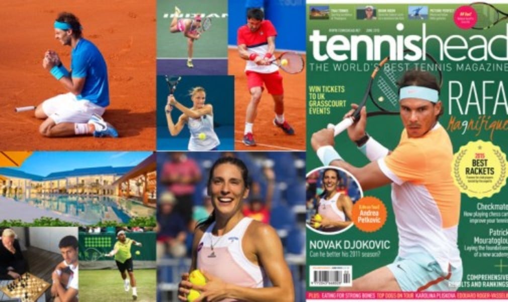 The new issue of tennishead is on sale now