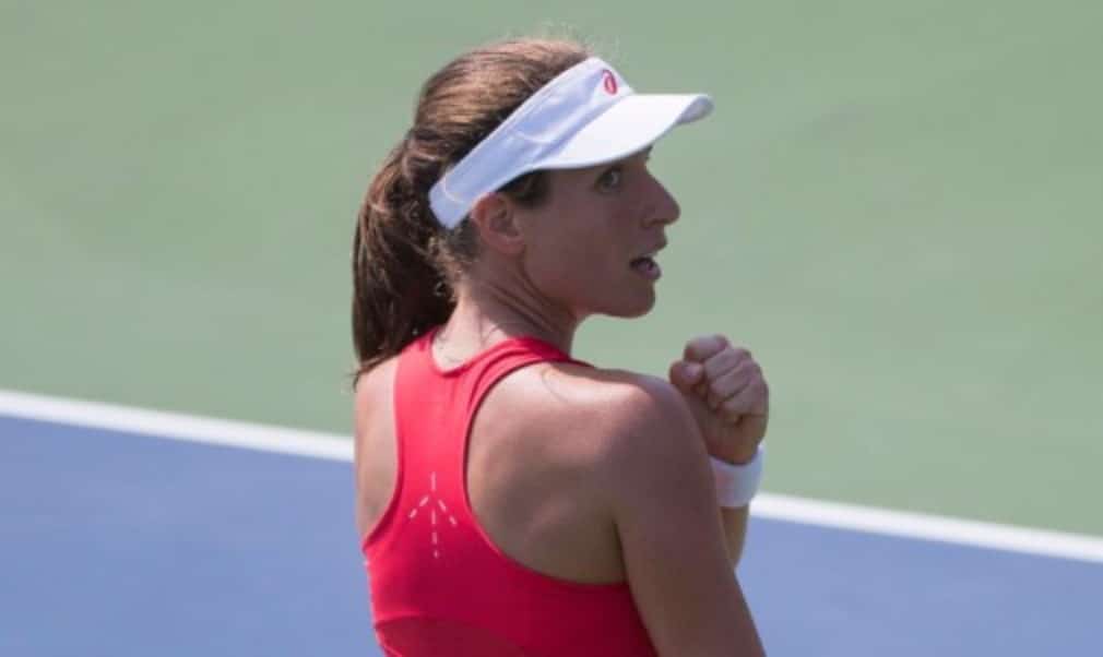 British No.2 Johanna Konta says she is 'no Serena Williams' after knocking out No.9 seed Garbine Muguruza to reach the third round of the US Open