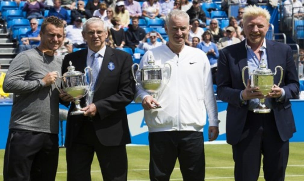 Four of the players who have won the title four times were honoured at The Queen's Club on Friday