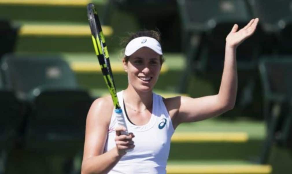 Johanna Konta moved a step closer to breaking into the worldÈs top 10 after winning her first WTA title at the Bank of the West Classic in Stanford