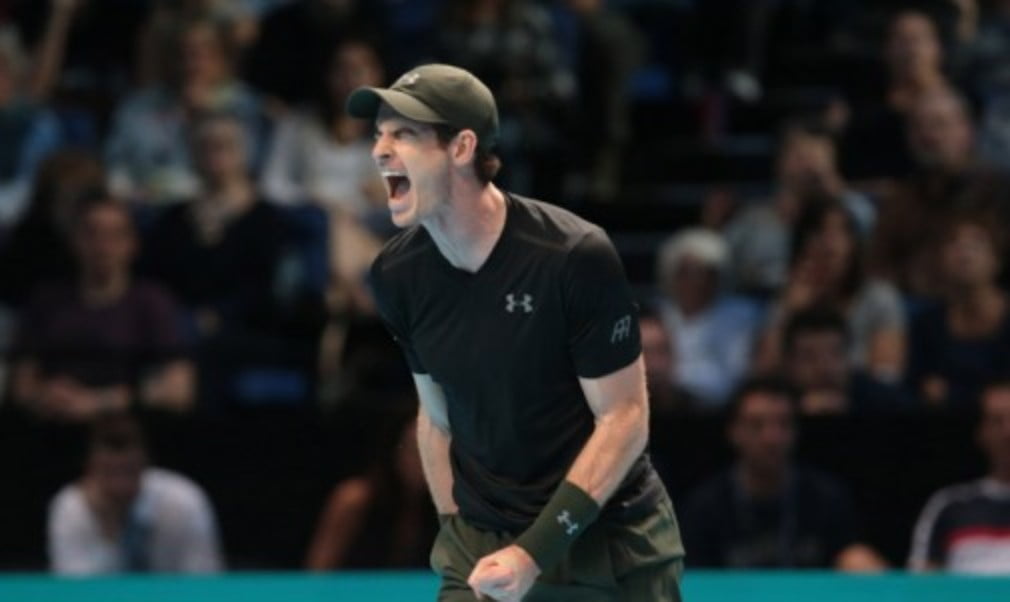 Andy Murray outlasted Kei Nishikori in a marathon three-set tussle to put one foot in the semi-finals at the Barclays ATP World Tour Finals in London