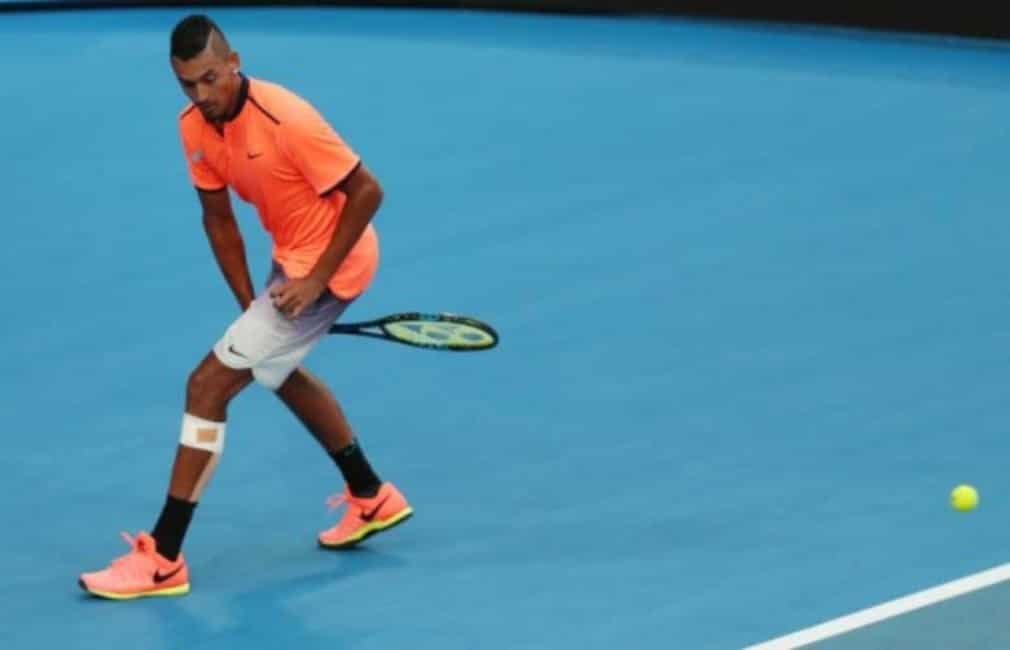 Nick Kyrgios got Australia's defence of the Hopman Cup underway in emphatic style even though the Australians were defeated by the Spanish on the opening day of Hopman Cup