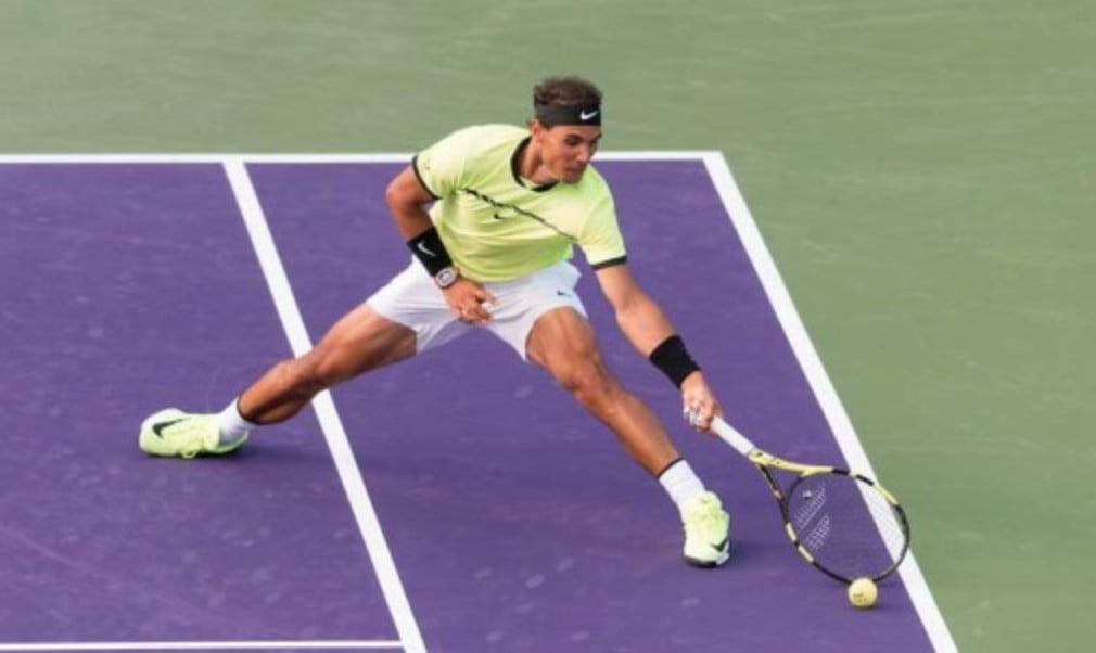 Rafael Nadal played his 1000th match on the ATP World Tour as he beat Philipp Kohlschreiber at the Miami Open