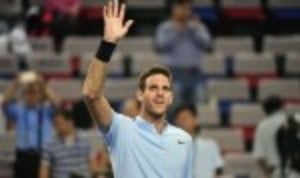 Juan Martin del Potro survived a testing first round encounter with Nikoloz Basilashvili 6-2 3-6 6-4 at the Rolex Shanghai Masters