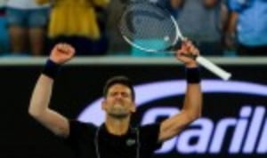 Novak Djokovic made it through to the second week of the Australian Open for an 11th time after a thumping 6-2 6-3 6-3 win over Albert-Ramos-Vinolas