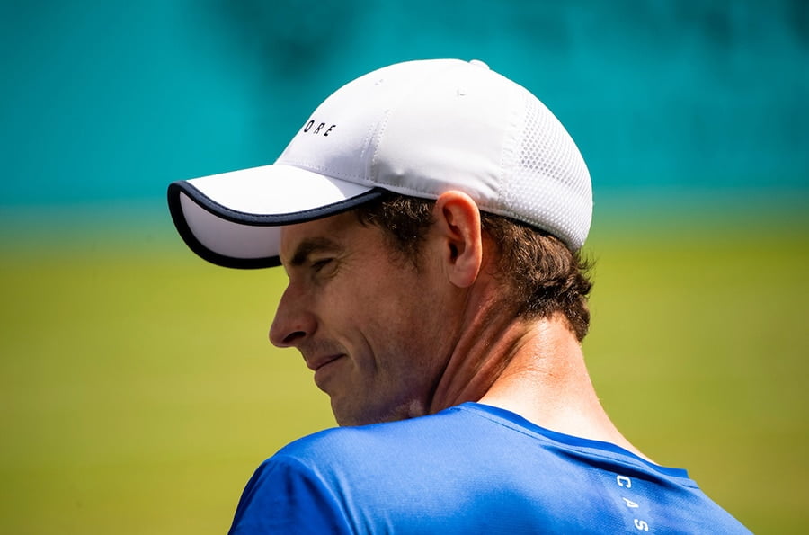 Andy Murray on court at Queen's
