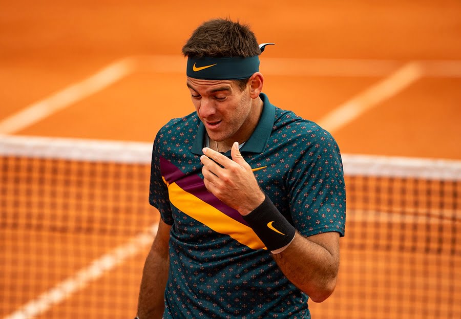 Juan Martin del Potro dejected