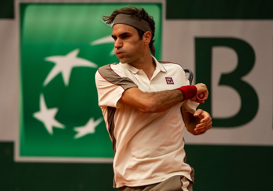 Roger Federer forehand