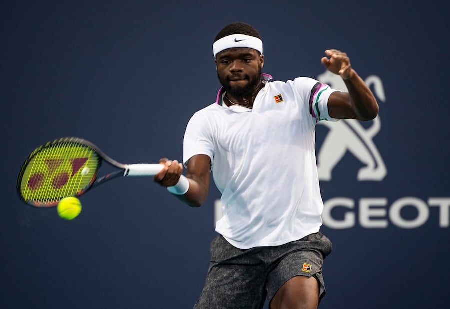 Frances Tiafoe forehand