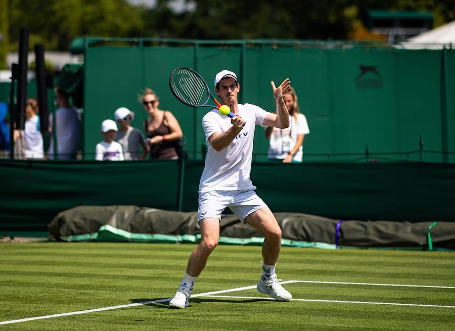 Andy Murray forehand practice