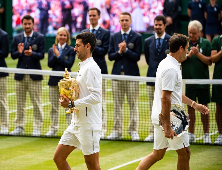 Novak Djokovic Roger Federer Wimbledon 2019