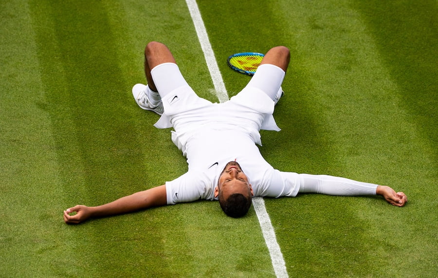 Nick Kyrgios seemed to give it his all at Wimbledon 2019