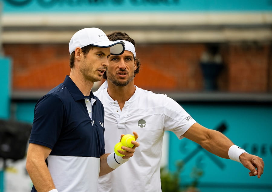 Feliciano Lopez Andy Murray Queens Club doubles grass 2019