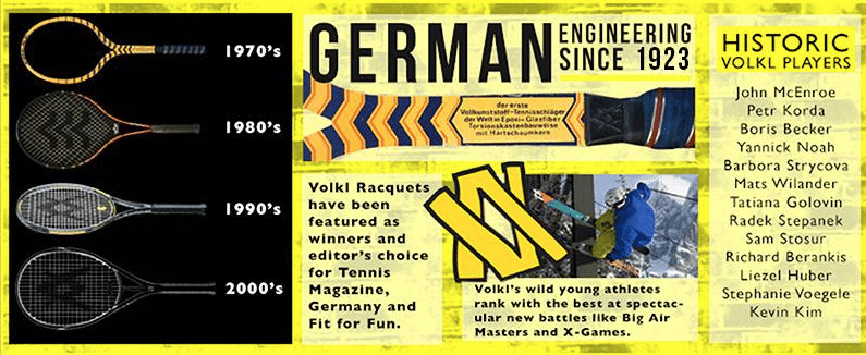 Volkl tennis history