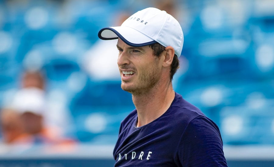 Andy Murray practises at Cincinnati 2019