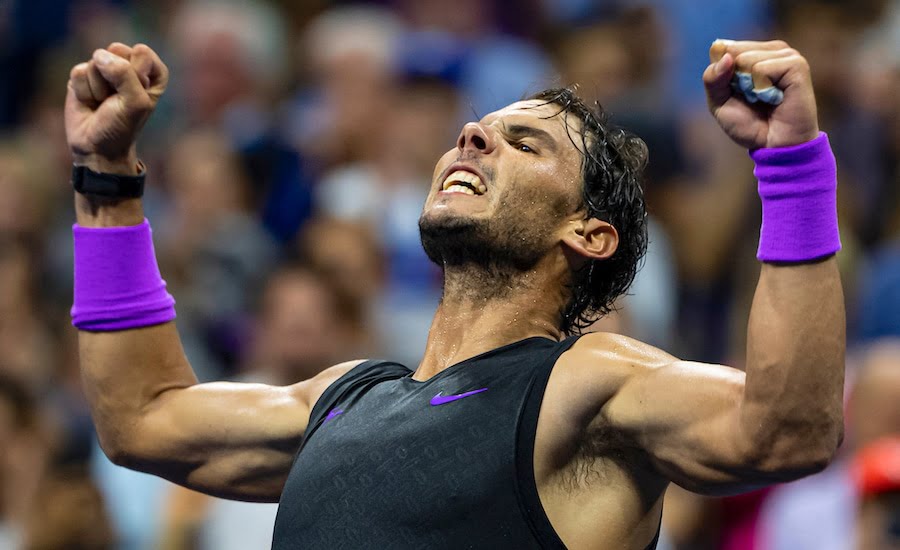 Rafa Nadal US Open 2019 raises fists