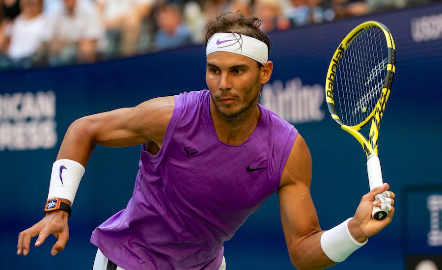 Rafa Nadal US Open 2019 running forehand