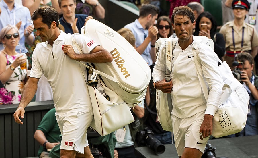 Rafael Nadal and Roger Federer