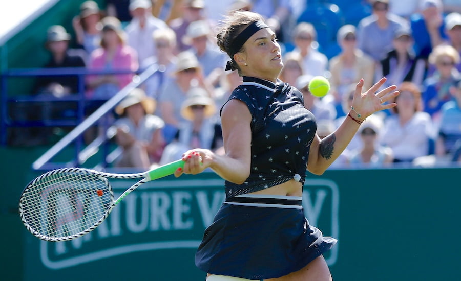 Aryna Sabalenka Eastbourne 2019 forehand