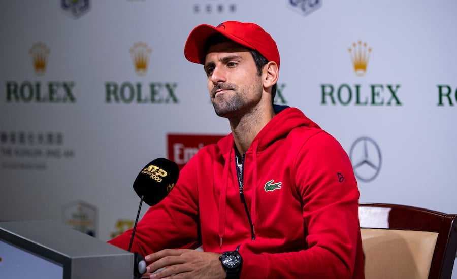 Novak Djokovic press conference Shanghai 2109