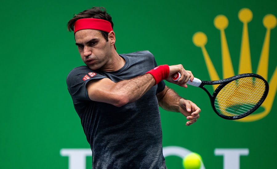 Roger Federer forehand