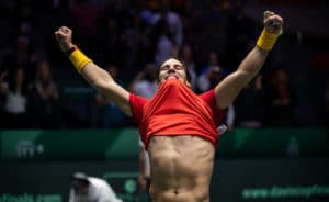 Rafa Nadal celebrates winning 2019 Davis Cup