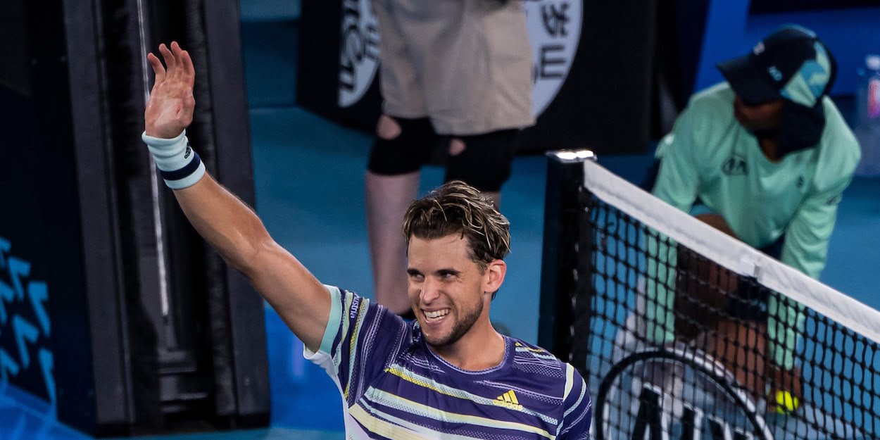 Dominic Thiem at the 2020 Australian Open