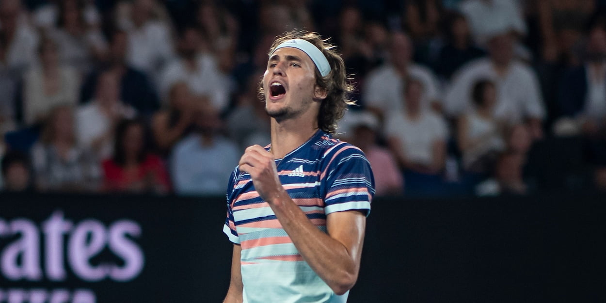 Alexander Zverev at the 2020 Australian Open