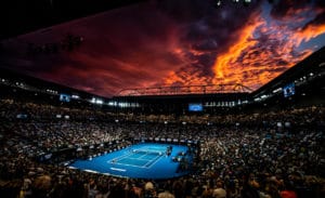 Australian Open 2019 sunset