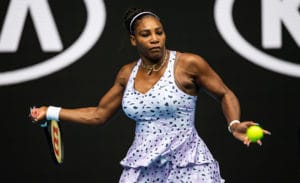 Serena Williams forehand at Australian Open