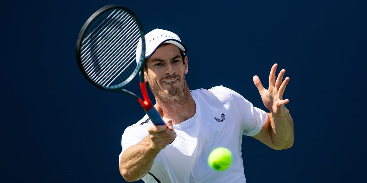 Andy Murray in practice