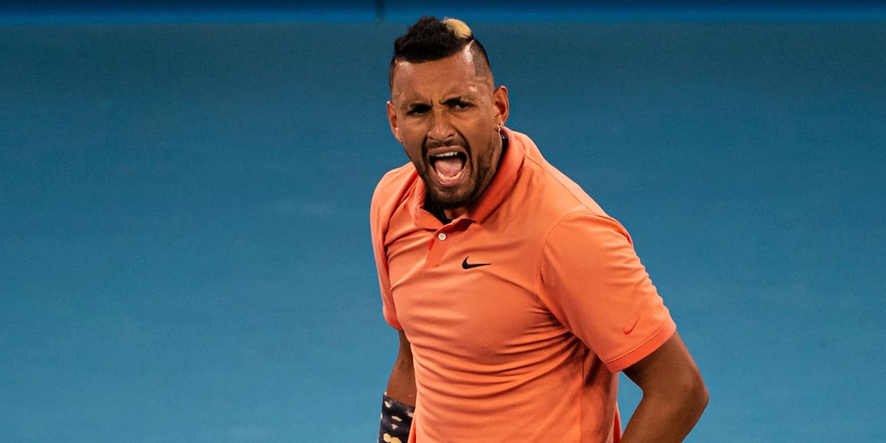 Nick Kyrgios roars