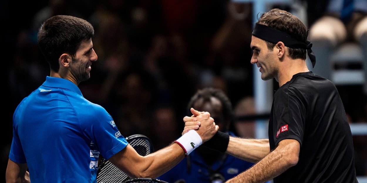 Novak Djokovic and Roger Federer