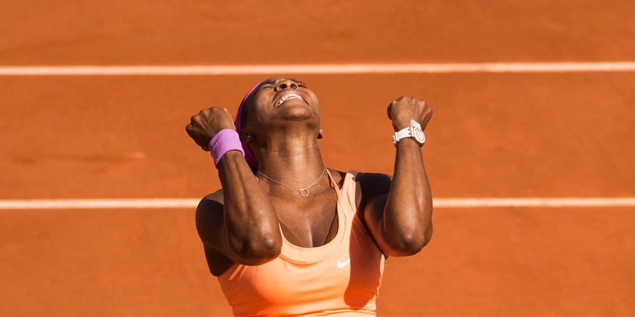 Serena Williams celebration