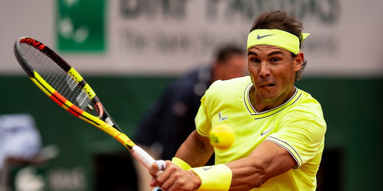 French Open Rafa Nadal backhand