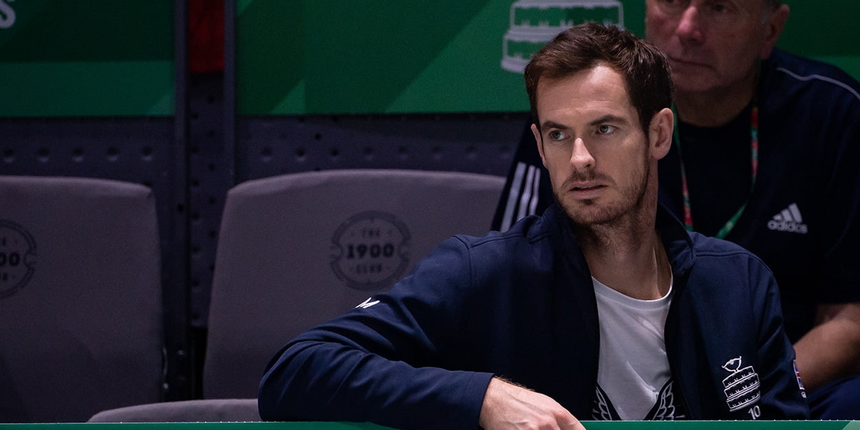 Andy Murray at the Davis Cup