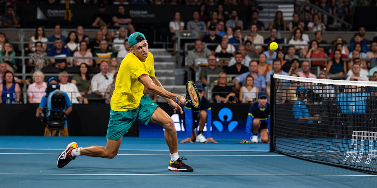 Alex de Minaur volley ATP Cup 2020