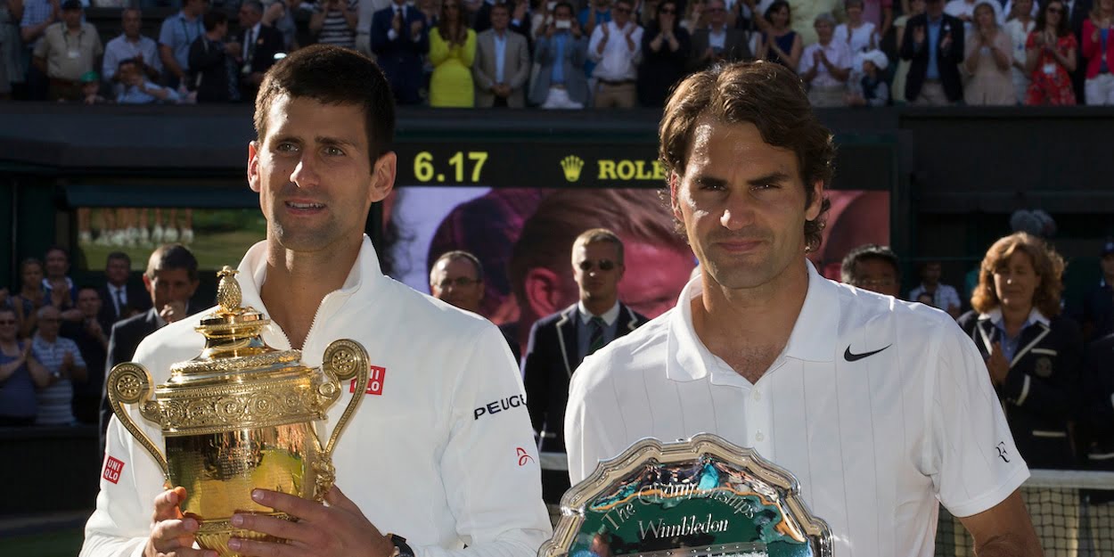 Novak Djokovic Roger Federer Wimbledon mens singles final 2014