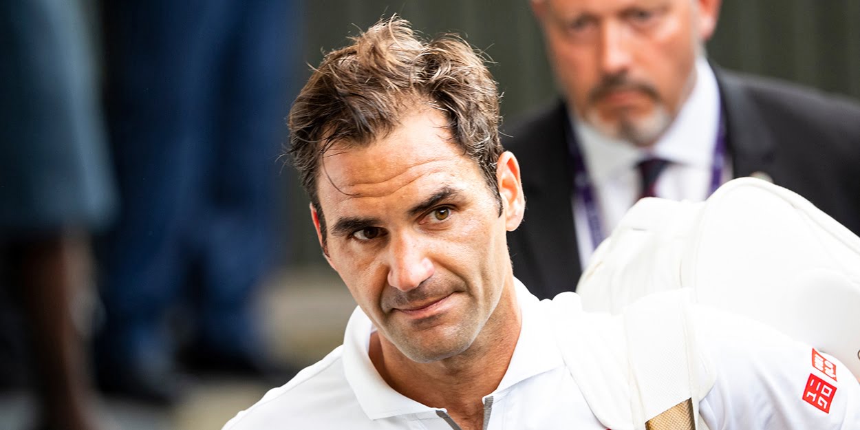 Roger Federer at Wimbledon in 2019