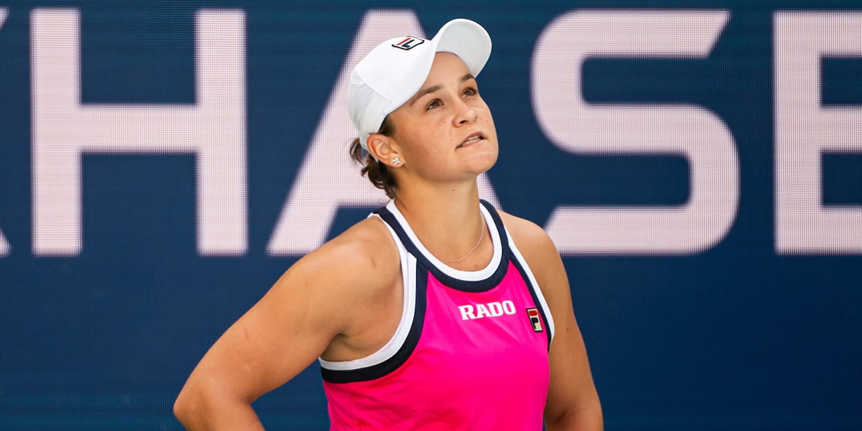 Ashleigh Barty in action