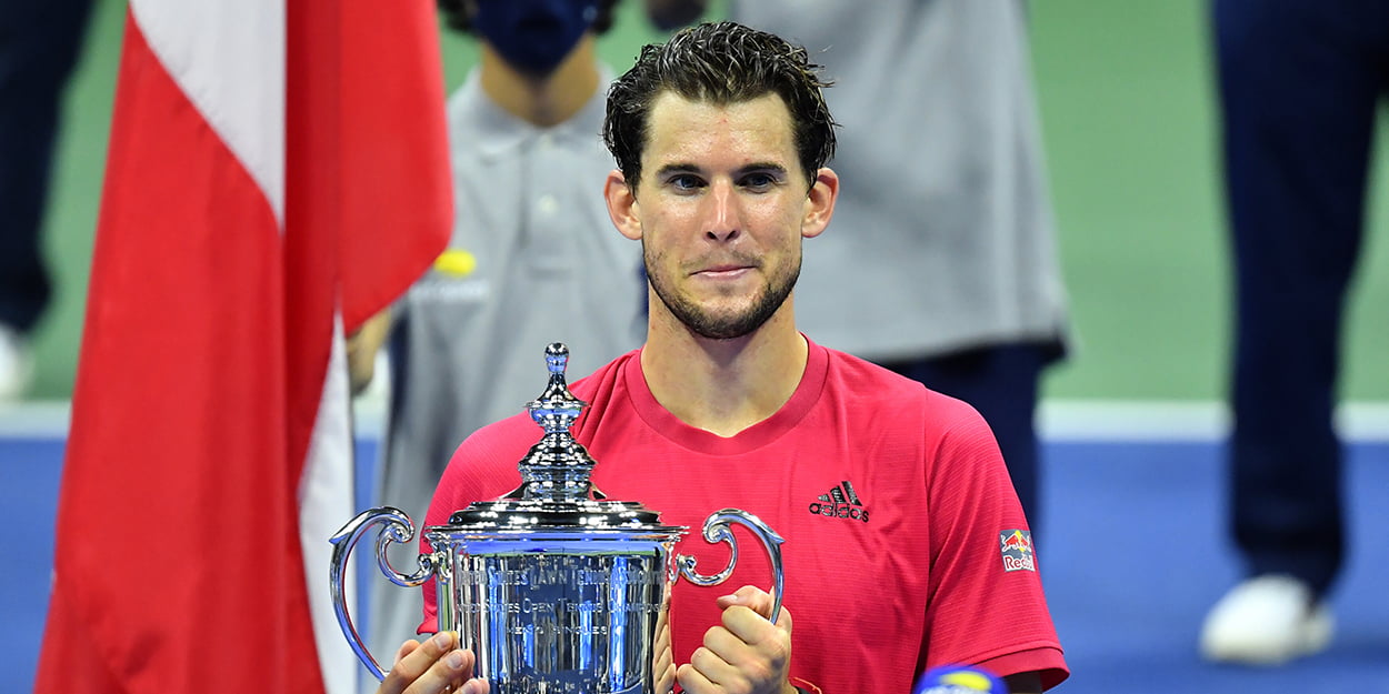 Dominic Thiem with US Open trophy